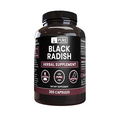 Pure Original Ingredients Black Radish (365 Capsules) No Magnesium Or Rice Fillers, Always Pure, Lab Verified