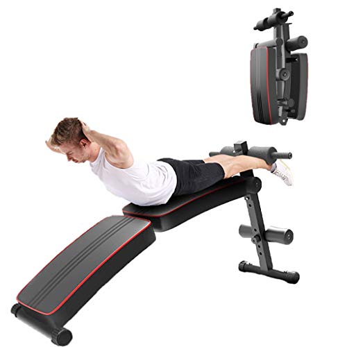 Mxxjj adjustable sit up bench, foldable abs slant bench, workout …