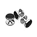 LIEBLICH Mens Black Round Tuxedo Shirts Cufflinks and Button Studs Set Ideal Jewelry Gift for Men (Style 1)