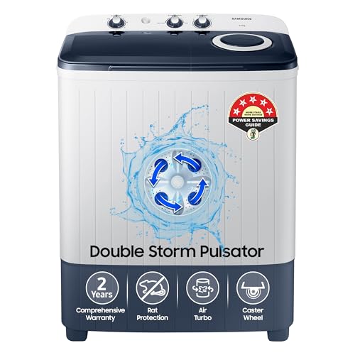 Samsung 6.5 kg, 5 star, Semi-Automatic Top Load Washing Machine (...