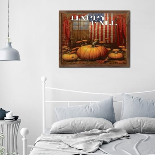 Œuvre d'art d'automne en bois de qualité supérieure