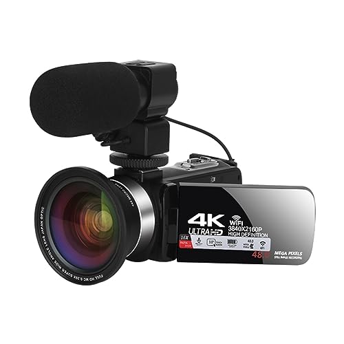 Videocámara portátil 4K para tus vlogs de viaje y vídeos en exteriores con tarjeta de 16GB