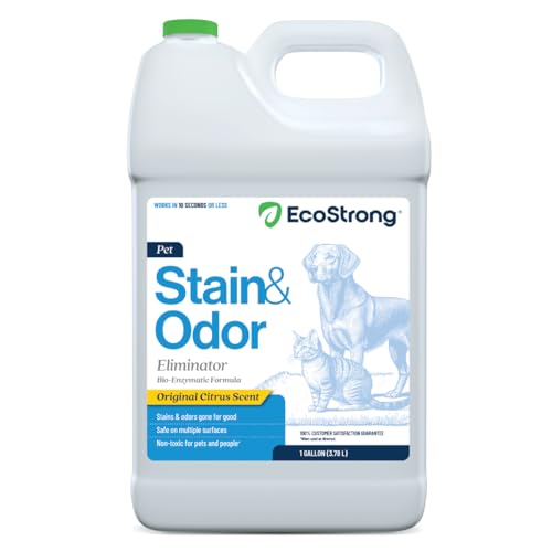 Eco Strong Pet Stain and Odor Remover - Cat Urine Enzyme Cleaner...