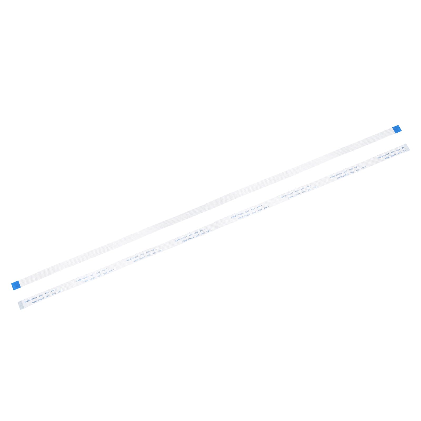 uxcell Lot de 5 câbles plats flexibles, 16 broches, pas de 0,5 mm, 500 mm FPC FFC, câble ruban flexible pour TV LCD, lecteur DVD, ordinateur portable (type A)