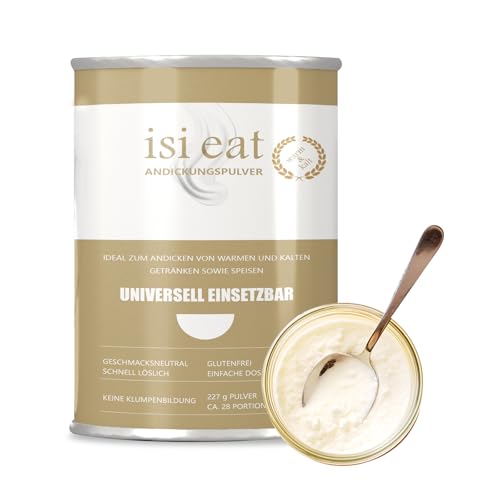 Andickpulver 227 g Andickungsmittel bei Schluckstörungen Heiß & Kalt Löslich Andickungspulver Verdickungsmittel Lebensmittel verdicker Glutenfrei Vegan & geschmacksneutral