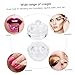 Ipetboom 6pcs Mini Glass Nail Art Crystal Container with Lid High Borosilicate Glass Nail Art Cup for Liquid Lightweight and and Storage