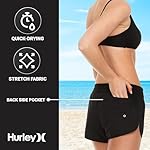Hurley 3" Swim Board Shorts for Women, Swim Shorts Women, Swimming Bottoms - Image 5