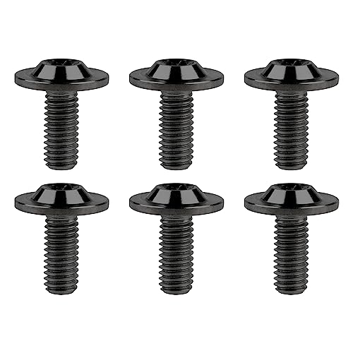 Image of Titanium Bolt Torx Head M6x10 15 20mm Screw for Bicycle Motorcycle Car Modification Pack of 6 (Black, M6x15mm)