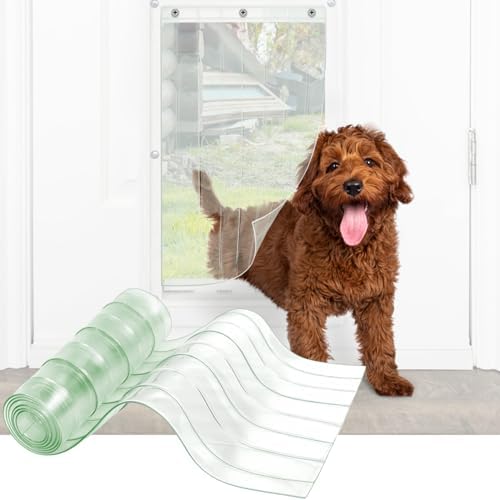 Dog Door Replacement Flaps Plastic Vinyl Strip for DIY Dog or Cat Door, Eco