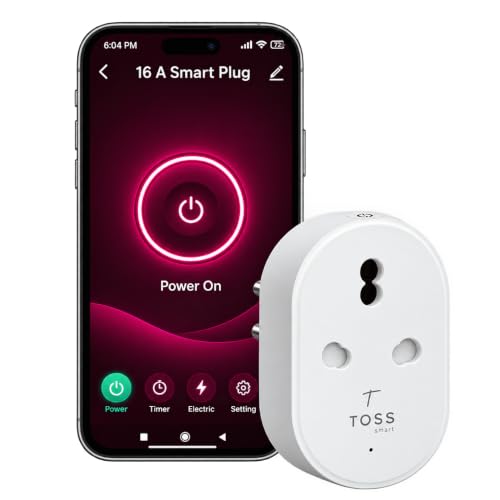 Toss Smart WiFi Plug 16A with Energy Monitoring | Voice Control –...