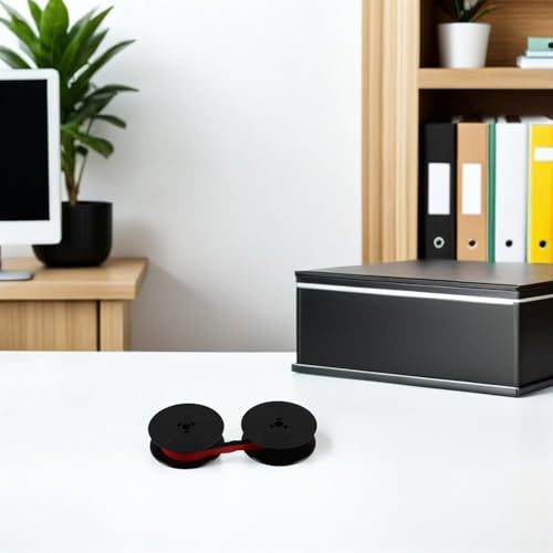 Cinta para máquina de escribir de nailon resistente con tinta bicolor rojo y negro 7