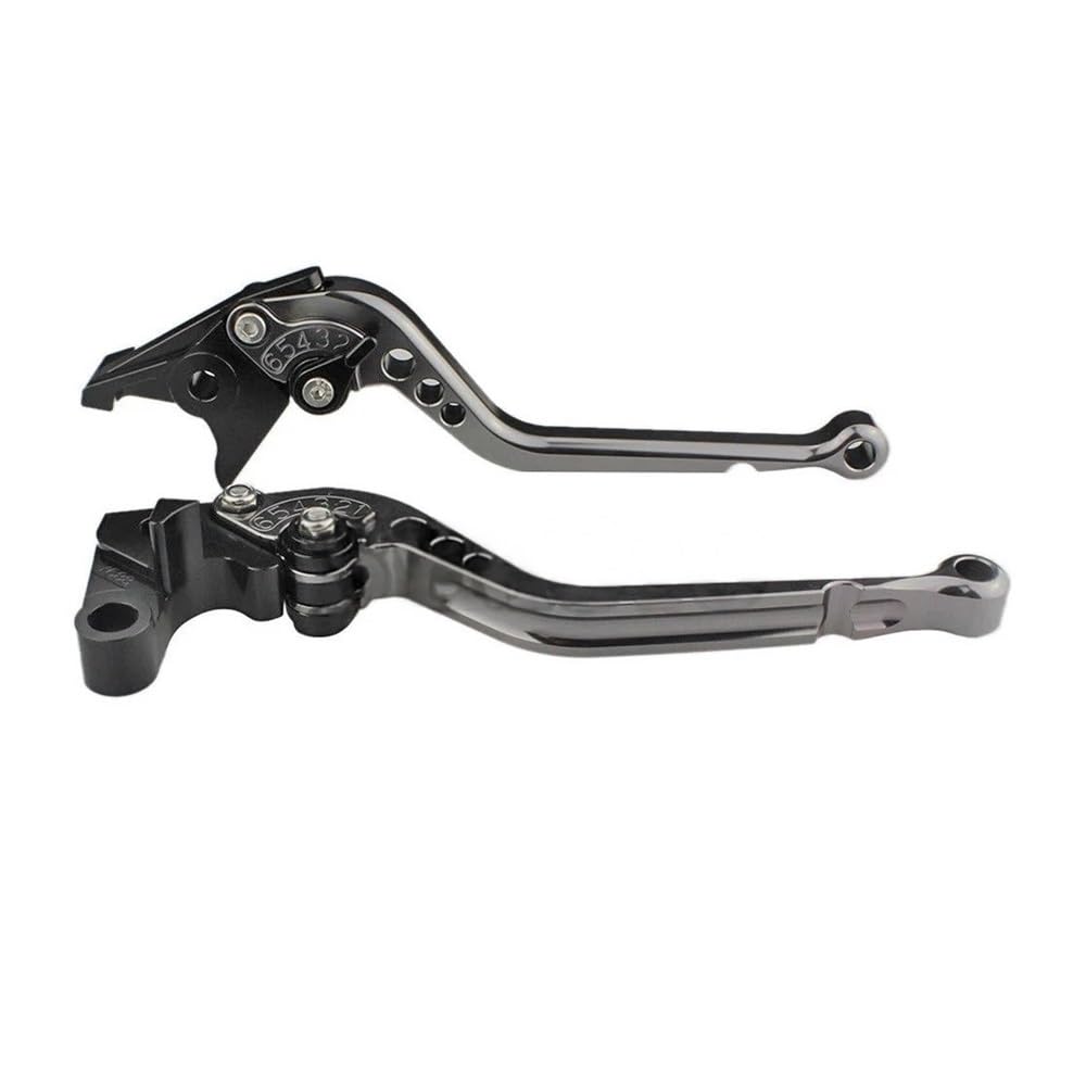 Prsdfg Long Titanium Brake Clutch Levers Handle Short&Long Motorcycle Adjustable Brake Clutch Levers For Sv650 / S Sv650s 1999-2009 Sv 650 2011 Dl650 For V-Strom 2004-10