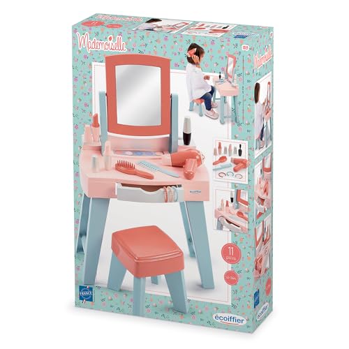 Ecoiffier - 1819 - Ma première Coiffeuse - pour Enfants - de 12 à 36 Mois - avec Son Miroir et Autres Accessoires - pour me Faire Jolie et me coiffer comme...