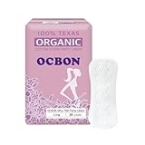 OCBON Ultra Thin Sanitary Pantyliners (Long, 7.1 inch, 36 Counts) - Ultra Thin, Unscented 100% Organic Cotton Panty Liners for Women. Chemical-Free, Extra Soft, Ideal for Sensitive Skin