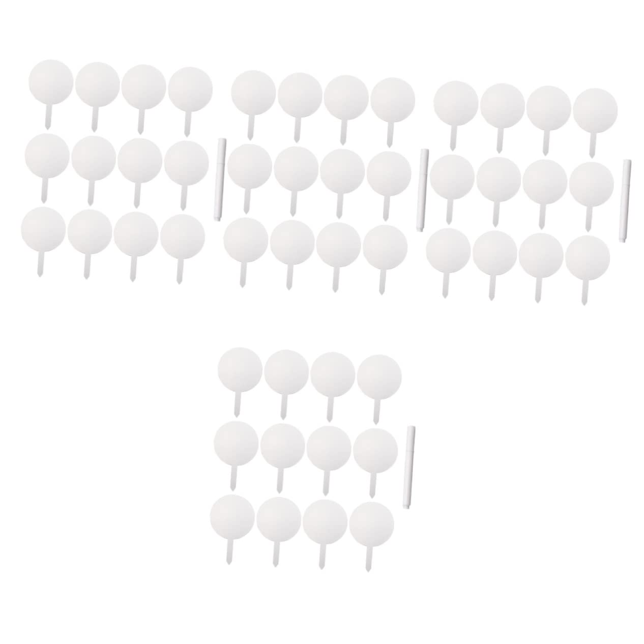 Supvox 48stücke Pflanzenetiketten Acryl Mit Stift Wiederverwendbare Gartenmarkierungen Für Blumen Kräuter Und Sukkulenten Einfach Zu Beschriften Und Langlebig