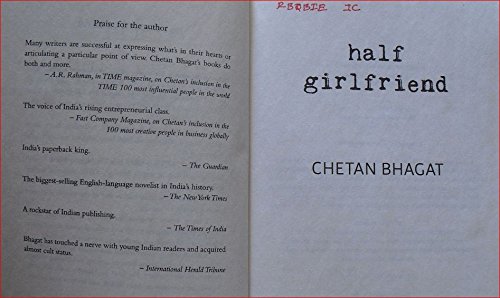 Image of Half Girlfriend English Excellent Secondhand Book