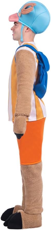 My Other Me One Piece Chopper Cosplay Costume Adult - Officially Licensed Anime Outfit with Plush Jumpsuit, T-Shirt, Pants, Booties, Headpiece, and Backpack for Comic-Con, Halloween, and More Multi