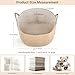 Mkono Extra Large Laundry Basket Woven Storage Baskets for Blankets Toys Clothes Organizer, Decorative Clothes Hamper 21.7