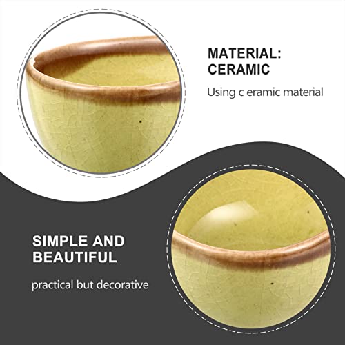 Plato Pequeño de Cerámica para Mezcla Facial 8.5x5.5 cm miniatura 4