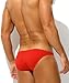 PAIZH Men's Low Rise Briefs Sexy Bikini Breathable Soft Bulge Pouch Modal Underwear Red L