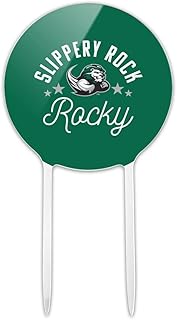 Acrylic Slippery Rock The Rock Cake Topper Party Decoration for Wedding Anniversary Birthday Graduation