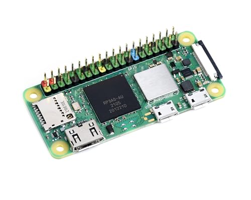Pi Zero 2 WH with Pre-Soldered Color-Coded Header Quad-Core 1GHz CPU 512MB RAM Wi-Fi & Bluetooth 4.2 Mini HDMI 40 GPIO CSI Camera Port