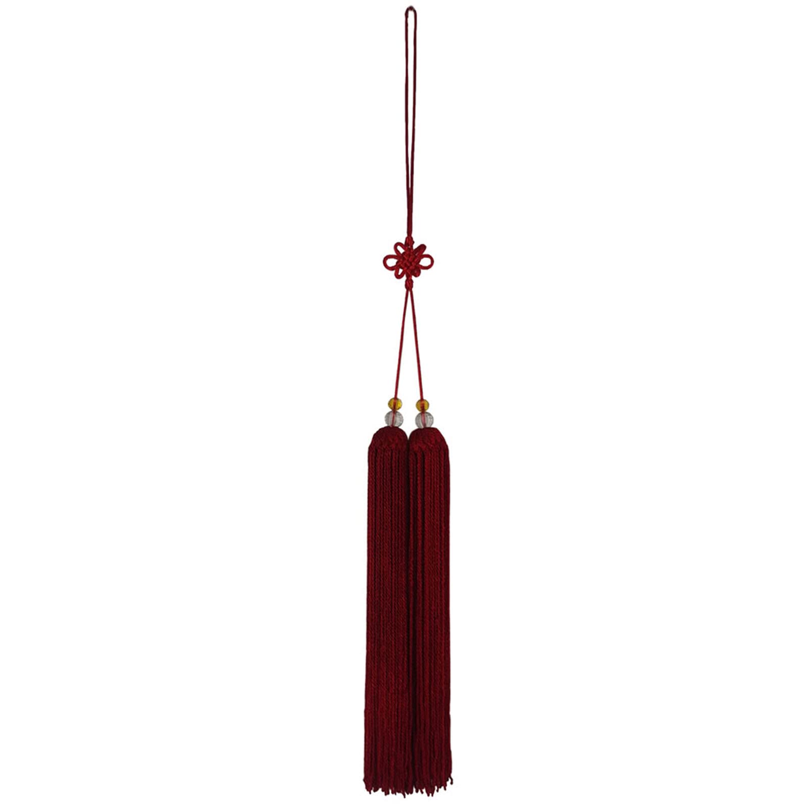 tassels, Chinese Tai Chi Martial Arts Sword Silk Tassel With Wood Head 12.6 inches Multicolor(Red)