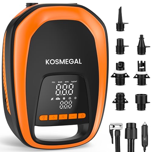 Image of Paddle Board Electric Pump, High Pressure SUP Pump with Inflation & Deflation, Auto-Off, Portable Air Pump for Inflatables and Kayaks