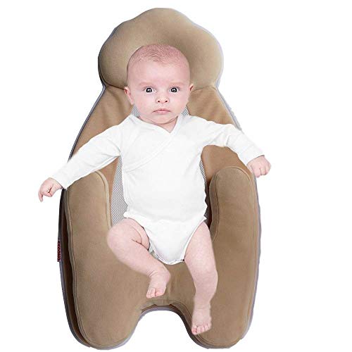 SECOND MUM Portable Baby Bed Mattress Cosy Positioning Pad with Ultra Soft Head