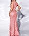 Madam Uniq Formal Dress Sequin Fishtail Sleeveless 1920s Gatsby Cocktail Prom Elegant Maxi Evening Gowns for Women (Pink,L)