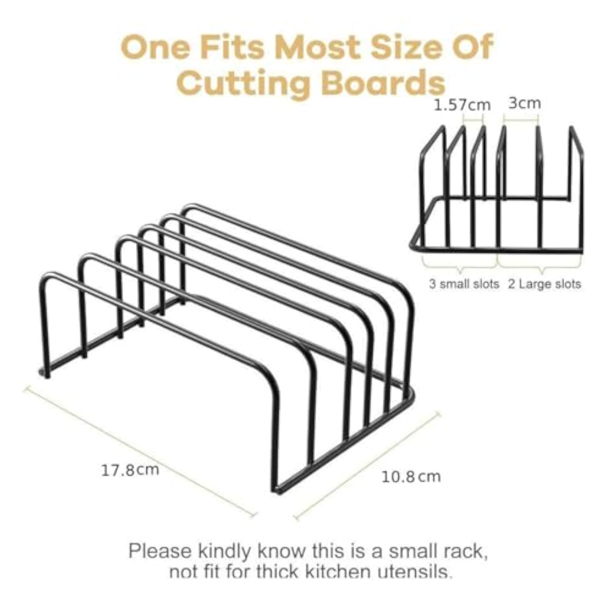 Pot Lid Organizer Rack, Stainless Steel Cutting Board Storage