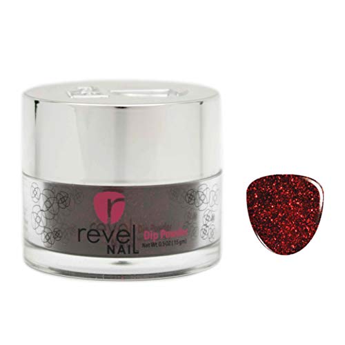 Revel Nail Dip Powder 1oz jar - Glitter Color (Vixen, 1oz)