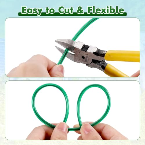 Image of 20 Meters Strong Steel Core Clothes Line with 4 Pcs Plastic Hooks, PVC Coated, Weather & Rust Resistant, Easy to Use, Indoor, Outdoor, Garden, Laundry Rooms & Camping (Multicolor) Pack of (2)
