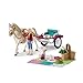 Schleich Horse Club - 32PC Horse and Carriage Picnic Playset - With Pony, Toy Dog, Action Figure and More - Interactive Play for Kids Ages 5+