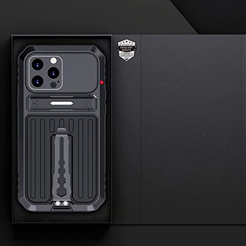 Tcdys For Iphone 14 Pro Max Metal Case,Heavy Duty [Military Grade Protection] Rugged Shockproof Dustproof Outdoor Aluminum Case Cover For Apple Iphone 14 Pro Max (Black) #TOP6