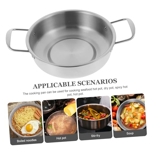 Olla caliente y sartén wok de acero inoxidable versátil miniatura 6