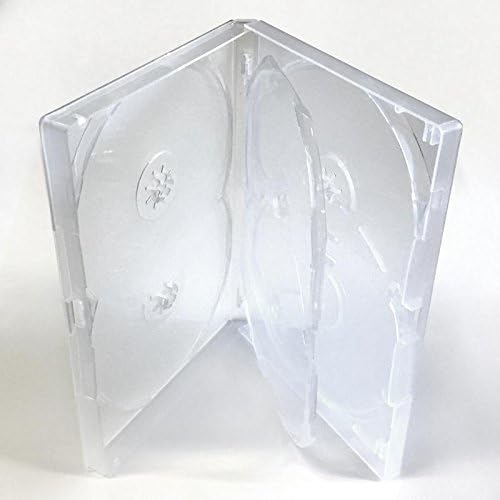 Amaray DVD Case 6 Way Multibox (2 pcs) in clear to hold 6 discs