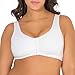 Fruit of the Loom Women's Front Close Built up Sports Bra, White, 48