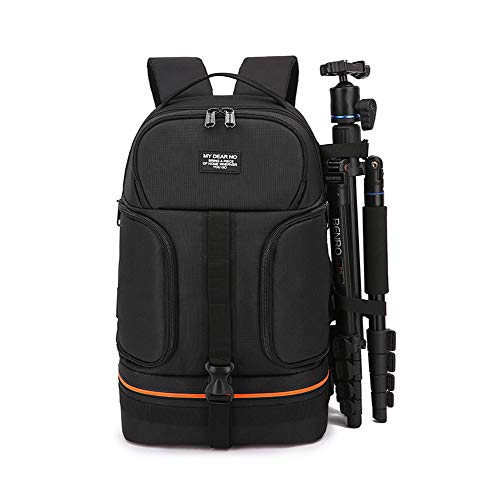 Fotorucksack DSLR Kamerarucksack Canvas Diebstahlsicher Wasserabweisend Mit Regenschutz Für 15 Zoll Laptop, Spiegelreflexkamera, Objektive,