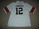 Shedeur Sanders Jersey #12 Cleveland Custom Stitched White Football Various Sizes New No Brand/Logos Size 2XL