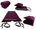 Brand New Burgundy Traditional Japanese Floor Futon Mattresses 3"thick X 30"wide X 80"long, Foldable Cushion Mats, Yoga, Meditaion.