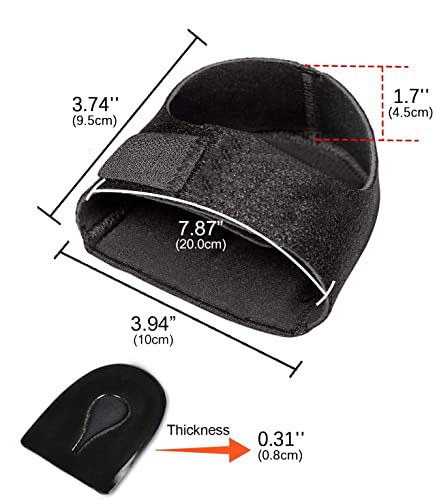 2 x Heel Pads, Heel Sleeves, Gel Heel Protectors for Plantar Fasciitis, Achilles Tendonitis, Bone Spurs, Heel Cups, Heel… - Image 8