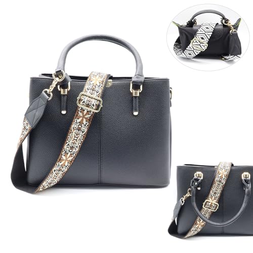Image of LEMEDE Purse Strap Replacement Crossbody 1.5 inch Wide Shoulder Strap Adjustable Straps Handbag Strap Replacement Belts
