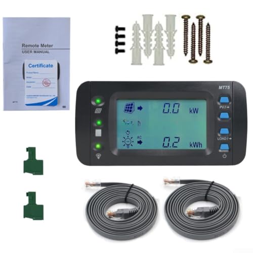 Monitor solar MT75 Epever con pantalla de 4.7 pulgadas y puertos duales para inversores 8