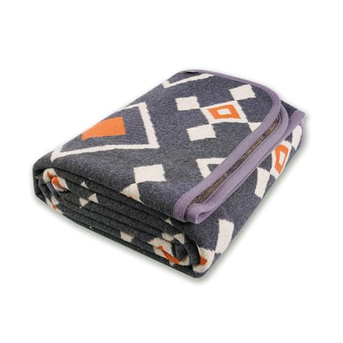 PuTian Merino Wool Blanket - 87" x 63" Thick Warm