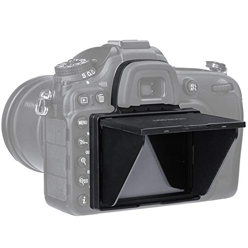 Protector de pantalla Market&YCY para D7100 y D7200 con parasol integrado. 7