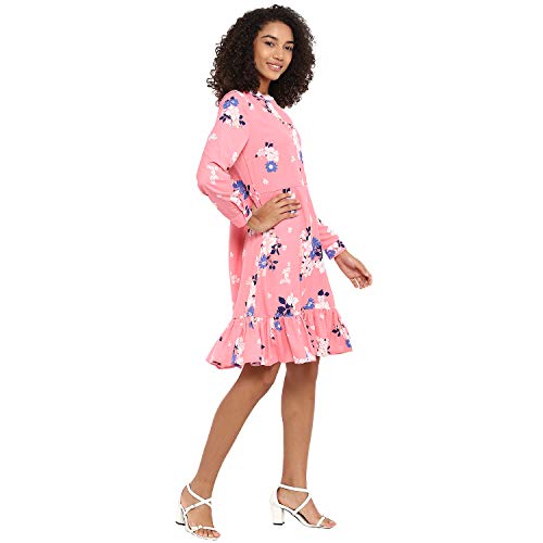 Image of Harpa Mock Neck Floral Dress