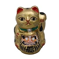 Amazon.co.jp: 日本製 福 ダルマ 猫 金(大) : おもちゃ
