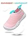 JOINFREE Girls Boys Sneakers Kids Lightweight Slip on Walking Shoes for Toddler Pink 10 Toddler