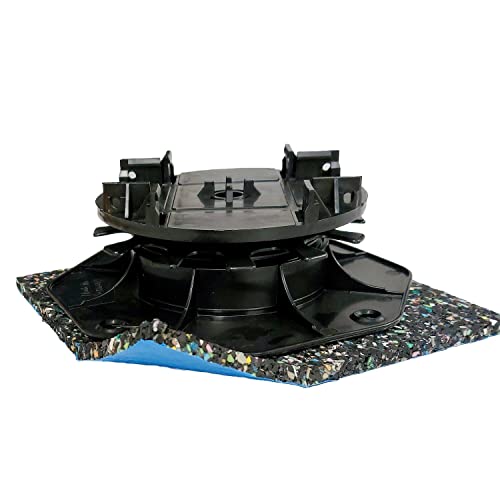 KARLE & RUBNER 7198 K&R Isopad mit Beschichtung 192x192x 8 mm für Terrassenböden Inhalt: 10 Stück, schwarz